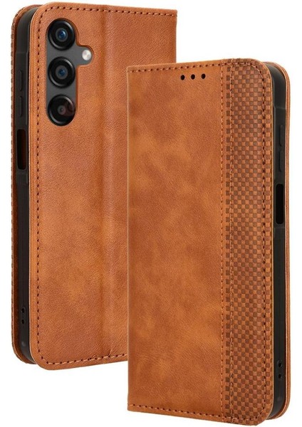 Samsung Galaxy C55 5g Cüzdan Manyetik Kapatma Pu Deri Kılıf (Yurt Dışından)