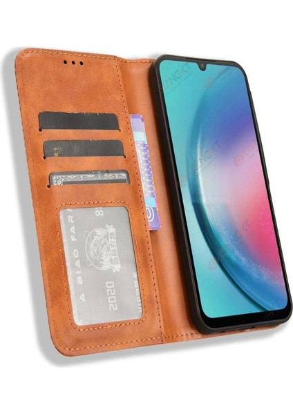 Samsung Galaxy C55 5g Cüzdan Manyetik Kapatma Pu Deri Kılıf (Yurt Dışından)