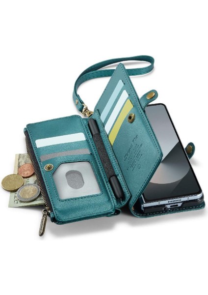 Samsung Galaxy Z Için Crossbody Durumda Kat 6 5g Kılıf Cüzdan Rfıd Engelleme (Yurt Dışından) indirimleri