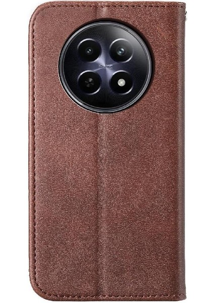 Realme 12 5g El Kayışı Standı Için Flip Case Günlük Kullanım Eşkenar Dörtgen Şekli Cüzdan (Yurt Dışından) modelleri