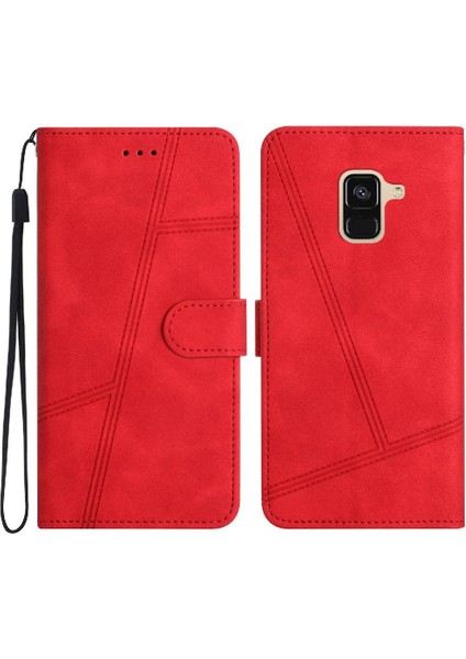 Samsung Galaxy A8 Için Flip Case 2018 Flip Folio Kart Yuvaları Tutucu Manyetik (Yurt Dışından)