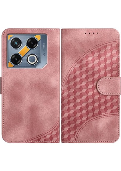 Infinix Gt 20 Pro Flip Iş Için Flip Case Geometrik Desen Pu Deri (Yurt Dışından)