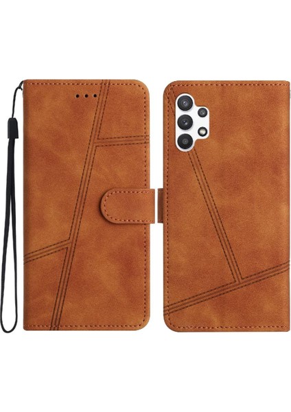 Samsung Galaxy A32 5g Flip Folio Tam Koruma Cüzdan Pu Için Flip Case (Yurt Dışından)