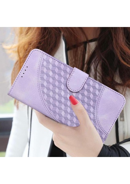 Realme C65 Flip Iş Geometrik Desen Pu Deri Flip Case (Yurt Dışından) modelleri