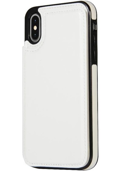 Kart Tutucu Kickstand Çift Manyetik ile IPhone Xs Max Için Cüzdan Kılıf (Yurt Dışından) fiyatları