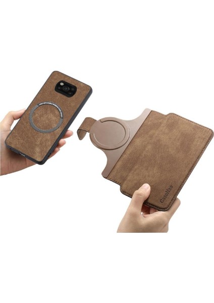 Xiaomi Poco X3 Nfc Retro Mıknatıs Koruyucu Malzeme Cüzdan Için Flip Case (Yurt Dışından)
