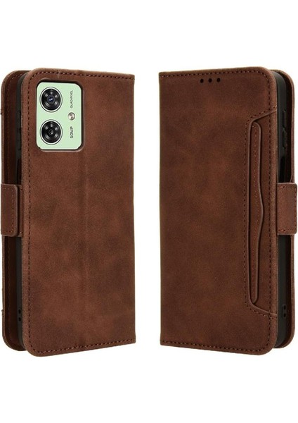 Motorola Moto G54 5g Deri Cüzdan Kapak Manyetik Kapatma Kartı (Yurt Dışından)