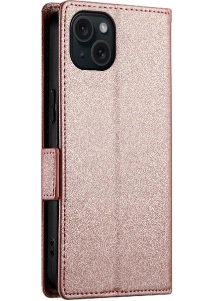IPhone 15 Için Flip Case Artı Kart Yuvaları Günlük Kullanım Iş Cüzdan Flip (Yurt Dışından)