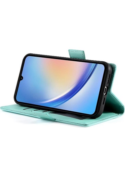 Samsung Galaxy A34 5g Için Flip Case Iş Çevir Cüzdan Kart Yuvaları Günlük (Yurt Dışından) fırsatları