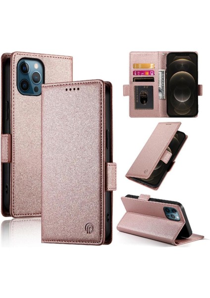 IPhone 12 Için Flip Case Pro Max Günlük Kullanım Flip Cüzdan Kartvizit Yuvaları (Yurt Dışından)