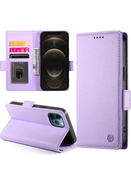 IPhone 12 Için Flip Case Pro Max Günlük Kullanım Flip Cüzdan Kartvizit Yuvaları (Yurt Dışından)