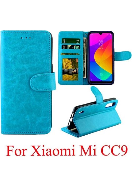 Xiaomi Mi Cc9 Pu Deri Manyetik Kapatma Darbeye Kart Için Flip Case (Yurt Dışından)