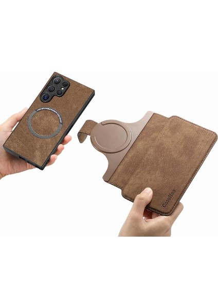 Samsung Galaxy S24 Ultra Cüzdan Mıknatıs Koruyucu Malzeme Için Flip Case (Yurt Dışından) indirimleri