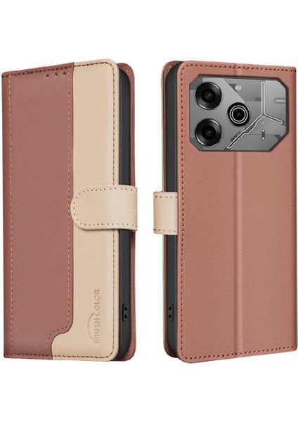 Tecno Pova 6 6 Pro 5g Rfıd Engelleme Kickstand Darbeye Tpu Için Flip Case (Yurt Dışından)