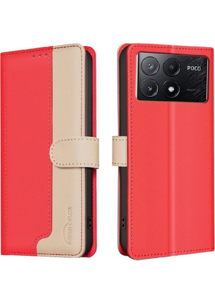 Xiaomi Poco X6 Pro 5g Flip Folio Kickstand Darbeye Tpu Için Flip Case (Yurt Dışından)