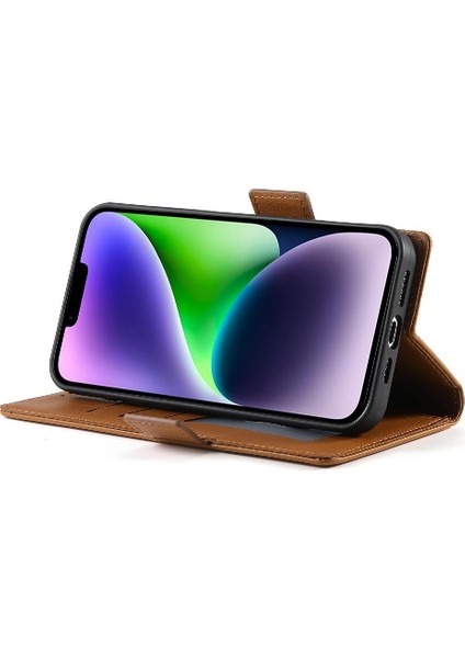 IPhone 14 Için Flip Case Artı Flip Kartvizit Yuvaları Günlük Kullanım Cüzdan (Yurt Dışından)