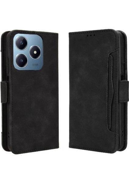Realme C63 4g Için Kılıf Deri Cüzdan Kapak Manyetik Kapatma Ayarlanabilir (Yurt Dışından)