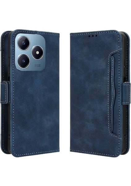 Realme C63 4g Için Kılıf Deri Cüzdan Kapak Manyetik Kapatma Ayarlanabilir (Yurt Dışından)
