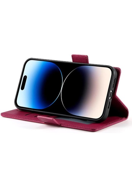 IPhone 14 Pro Günlük Kullanım Için Flip Case Kart Yuvaları Cüzdan Çevirme Iş (Yurt Dışından)