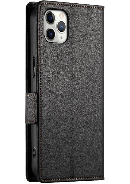 IPhone 11 Için Flip Case Pro Max Cüzdan Kartvizit Yuvaları Günlük Kullanım Flip (Yurt Dışından)