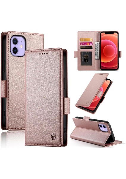 IPhone 12 Cüzdan Günlük Kullanım Için Flip Case Kart Yuvaları Flip Iş (Yurt Dışından) modelleri