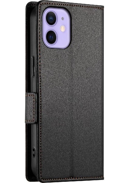 IPhone 12 Mini Flip Iş Günlük Kullanım Cüzdan Kart Yuvaları Için Flip Case (Yurt Dışından)