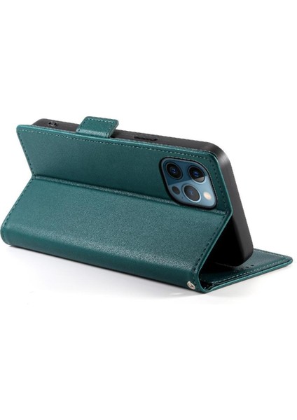 IPhone 12 Için Flip Case Pro Max Günlük Kullanım Flip Cüzdan Kartvizit Yuvaları (Yurt Dışından)