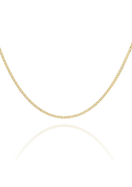 14 Ayar Altın Zincir Kolye Tilki Kuyruğu Zincir Kolye 45 cm Uzunluk fiyatları