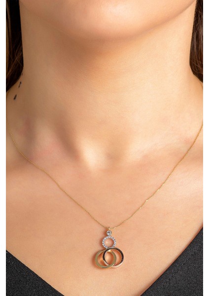 14 Ayar Altın Kolye Tasarım Altın Kolye 45 cm Uzunluk modelleri