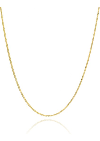 14 Ayar Altın Zincir Kolye Tilki Kuyruğu Zincir Kolye 45 cm Uzunluk 1,50 mm Kalınlık fırsatları