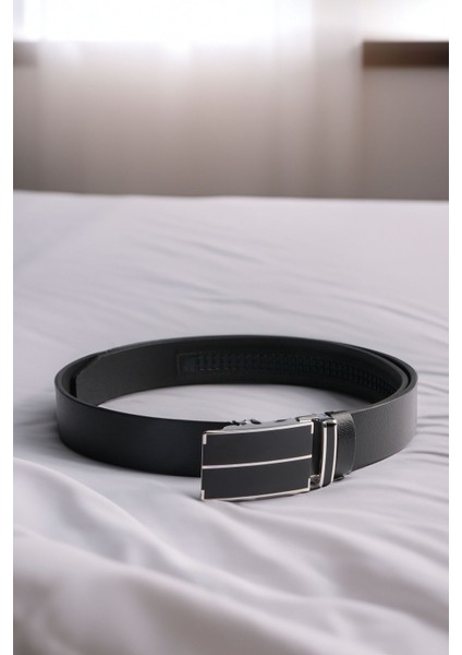 Otomatik Tokalı Deliksiz Manda Derisi Klasik Erkek Kemeri fırsatları