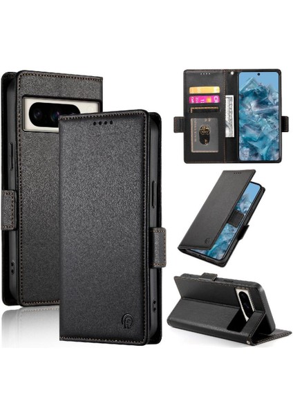 Google Piksel 8 Pro Kart Yuvaları Için Flip Case Cüzdan Günlük Kullanım Iş Çevirme (Yurt Dışından)