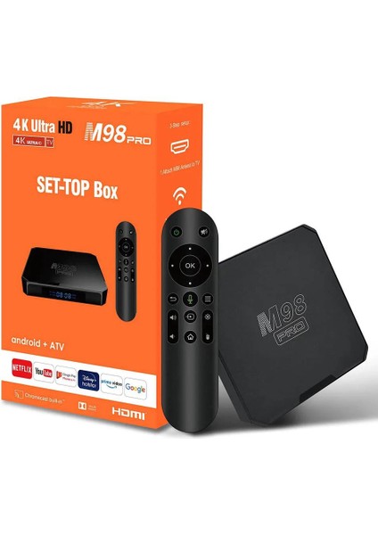 Android 10.0 Akıllı Tv Kutusu 2gb 16GB 4K 3D Wıfı Android 10 Andriod Tv Box