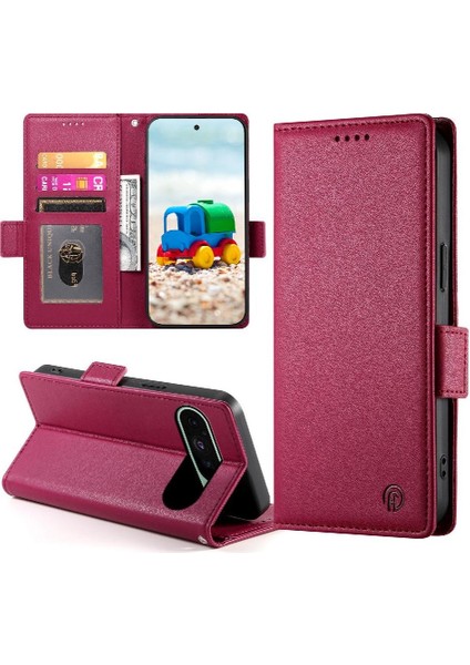 Google Pixel 9 Günlük Kullanım Için Flip Case Kartvizit Yuvaları Cüzdan (Yurt Dışından) modelleri