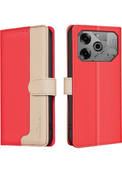 Tecno Pova 6 6 Pro 5g Rfıd Engelleme Kickstand Darbeye Tpu Için Flip Case (Yurt Dışından)