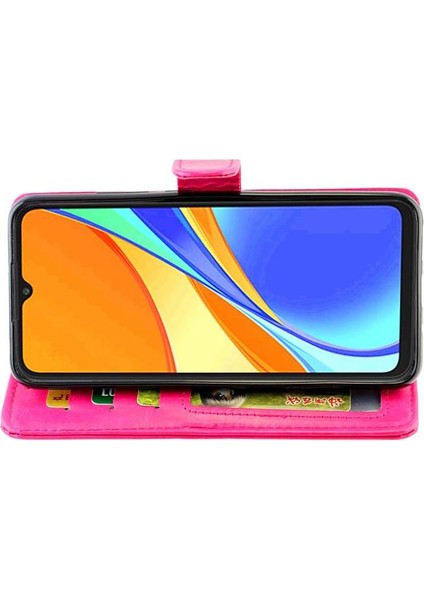 Xiaomi Redmi 9c Kickstand Için Flip Case Pu Deri Kart Tutucu Darbeye (Yurt Dışından)