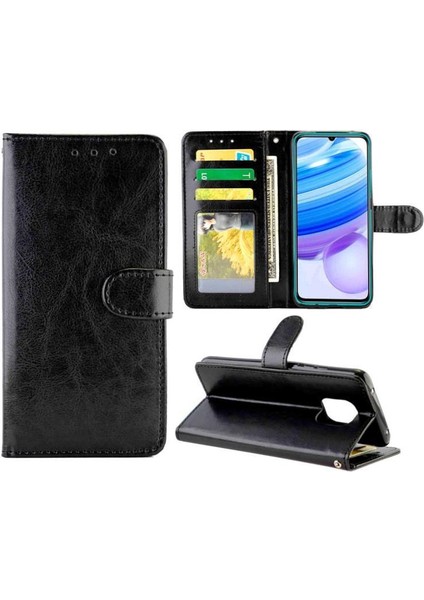 Xiaomi Redmi 10X Pro 5g Için Flip Case Pu Deri Darbeye Kart Tutucu (Yurt Dışından)