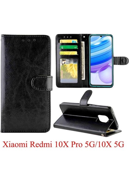 Xiaomi Redmi 10X Pro 5g Için Flip Case Pu Deri Darbeye Kart Tutucu (Yurt Dışından) fiyatları