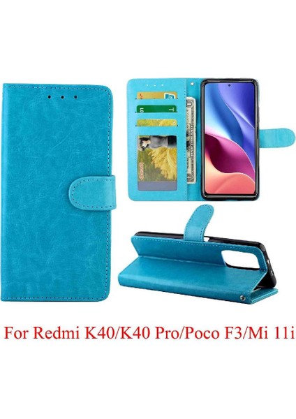 Xiaomi Mi 11I Kickstand Kart Tutucu Darbeye Dayanıklı Manyetik Pu Için Flip Case (Yurt Dışından)