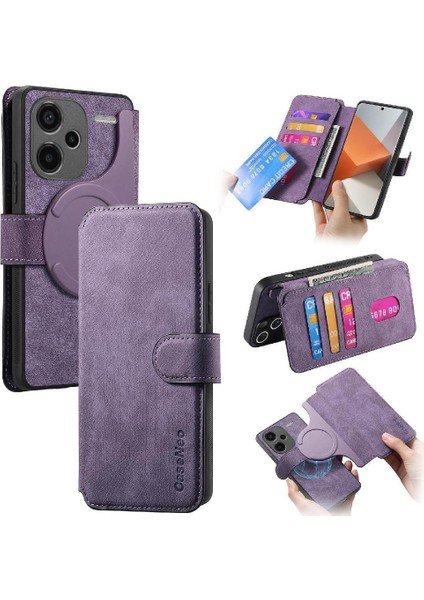 Xiaomi Redmi Not 13 Pro Artı Cüzdan Retro Kart Standı Için Flip Case (Yurt Dışından)