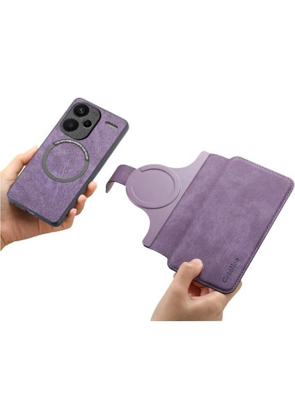 Xiaomi Redmi Not 13 Pro Artı Cüzdan Retro Kart Standı Için Flip Case (Yurt Dışından)