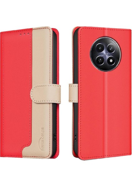 Realme 12 5g Kickstand Rfıd Engelleme Kart Yuvaları Tutucu Flip Case (Yurt Dışından) indirimleri
