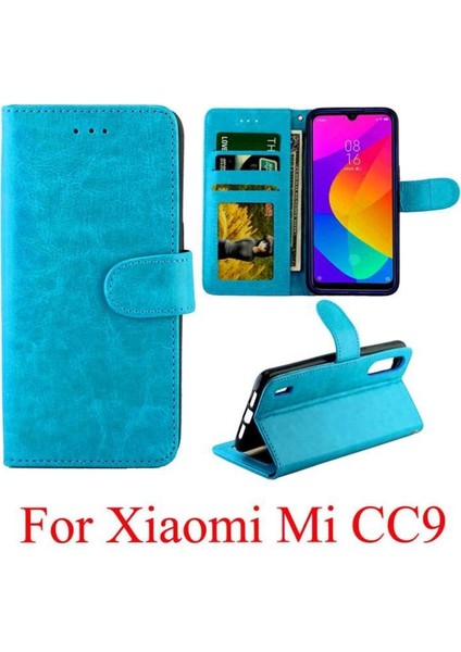 Xiaomi Mi Cc9 Pu Deri Manyetik Kapatma Darbeye Kart Için Flip Case (Yurt Dışından)