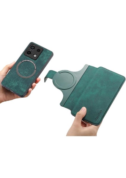 Xiaomi Redmi Not 13 Pro 4g Için Flip Case Cüzdan Retro Mıknatıs Koruyucu (Yurt Dışından)