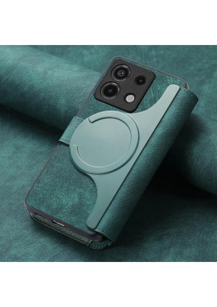 Xiaomi Redmi Not 13 Pro 4g Için Flip Case Cüzdan Retro Mıknatıs Koruyucu (Yurt Dışından)