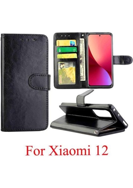 Xiaomi 12 Kart Tutucu Pu Deri Manyetik Kapatma Kickstand Için Flip Case (Yurt Dışından) fırsatları