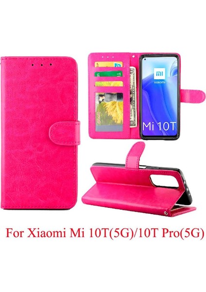 Xiaomi Mi 10T Pro 5g Için Flip Case Kickstand Pu Deri Kart Tutucu (Yurt Dışından)