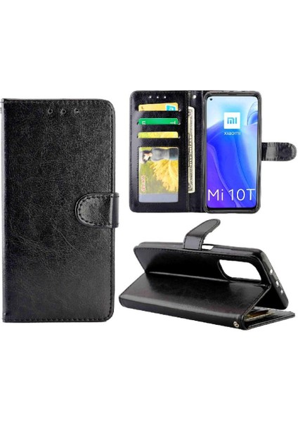 Xiaomi Mi 10T Pro 5g Için Flip Case Kickstand Pu Deri Kart Tutucu (Yurt Dışından)