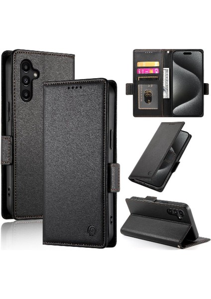 Samsung Galaxy A15 Iş Cüzdan Günlük Kullanım Flip Kart Yuvaları Için Flip Case (Yurt Dışından)
