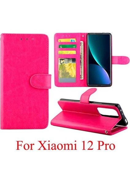 Xiaomi 12 Için Flip Case Pro Pu Deri Kart Tutucu Kickstand Darbeye (Yurt Dışından) modelleri